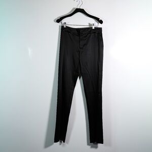 Ralph Lauren Black Label Women's Satin Mid Rise Skinny Trouser Slacks Pants 6